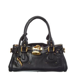 Chloé Paddington Leather Satchel, Black